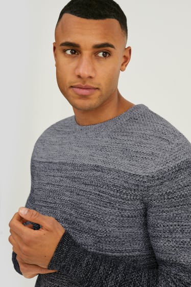 Men - Jumper - gray / black