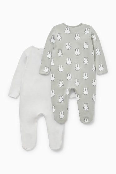 Babies - Multipack of 2 - Miffy - baby sleepsuit - white
