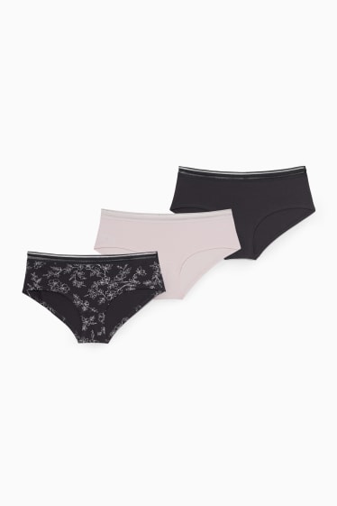 Women - Multipack of 3 - hipster briefs - rose