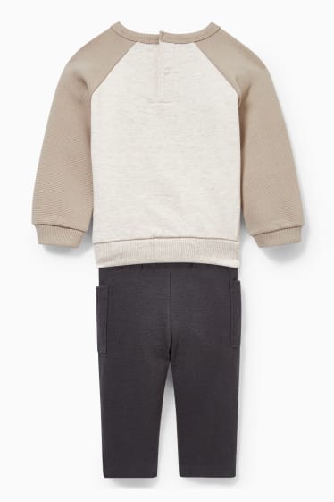 Babies - Baby outfit - 2 piece - dark gray