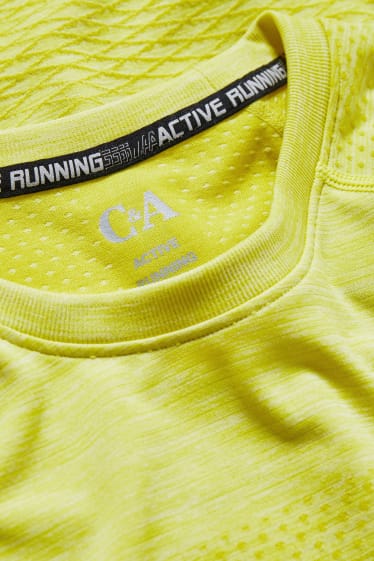 Uomo - T-shirt sportiva - giallo fluorescente