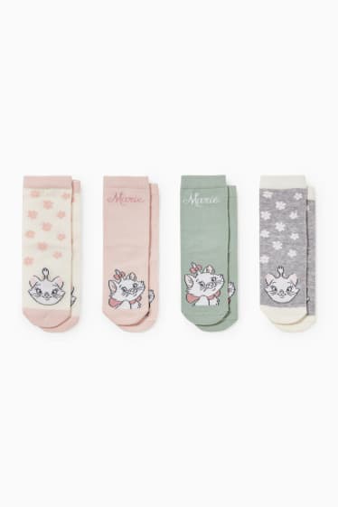 Babys - Multipack 4er - Aristocats - Baby-Socken - rosa