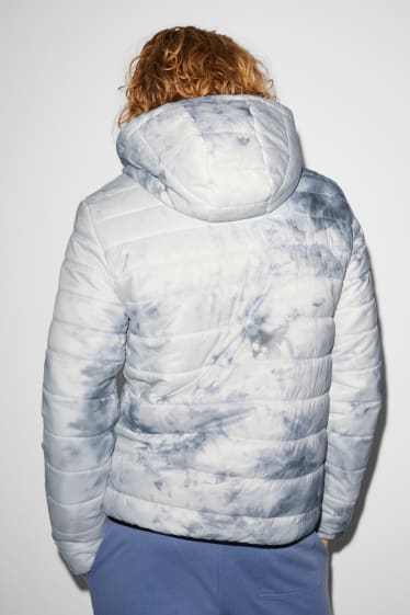 Mężczyźni - CLOCKHOUSE - kurtka pikowana z kapturem - biały