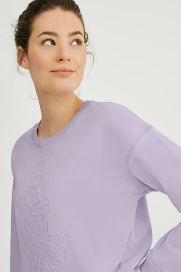 Femei - Bluză de molton - Minnie Mouse - violet deschis