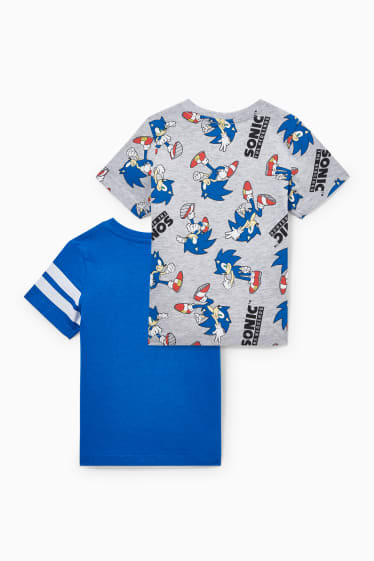 Enfants - Lot de 2 - Sonic - T-shirt - bleu