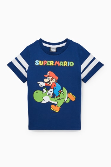 Kinderen - Super Mario - T-shirt - donkerblauw