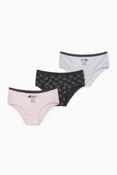 Kinder Mädchen - Multipack 3er - Slip - rosa