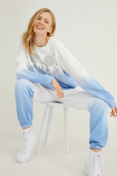 Women - Joggers - shiny - Mickey Mouse - white