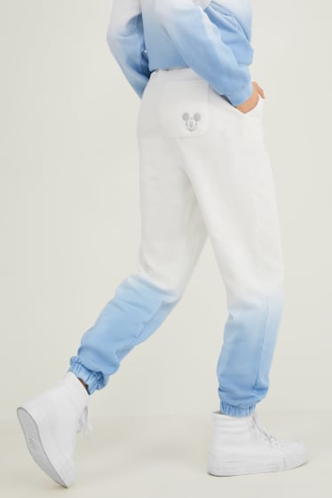 Women - Joggers - shiny - Mickey Mouse - white