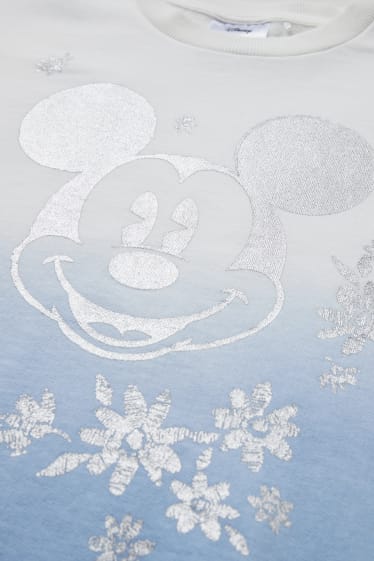 Women - Sweatshirt - shiny - Mickey Mouse - white