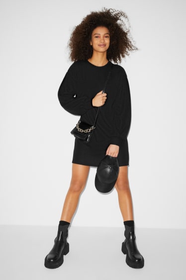 Teens & young adults - CLOCKHOUSE - knitted dress - black