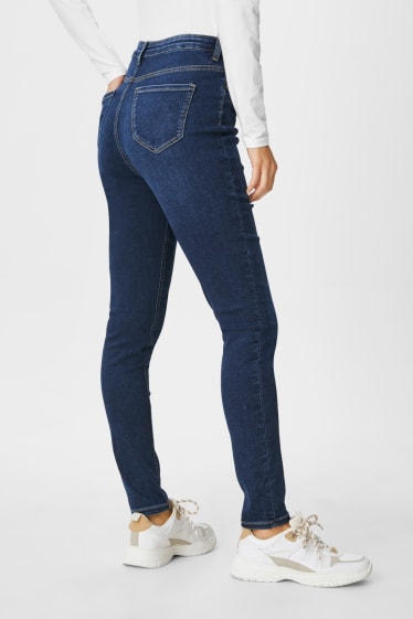 Women - Curvy jeans - high waist - denim-blue