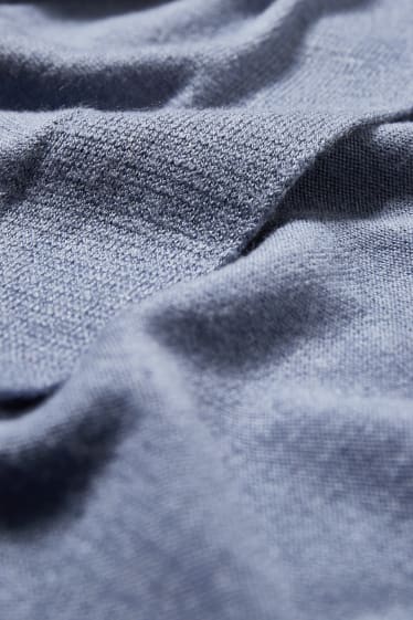 Femei - Cardigan tricotat - albastru