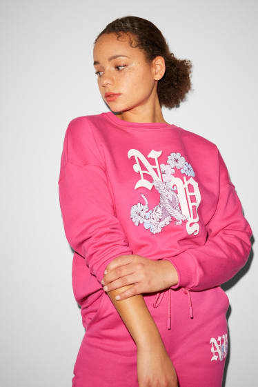 Tieners & jongvolwassenen - CLOCKHOUSE - sweatshirt - neon roze