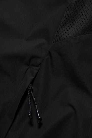 Heren - Functionele jas met capuchon - zwart