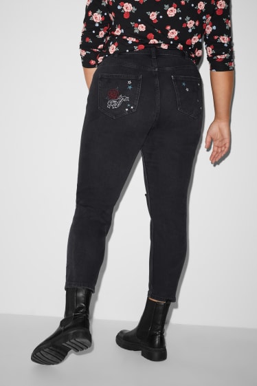 Femmes - CLOCKHOUSE - mom jean - high waist - noir