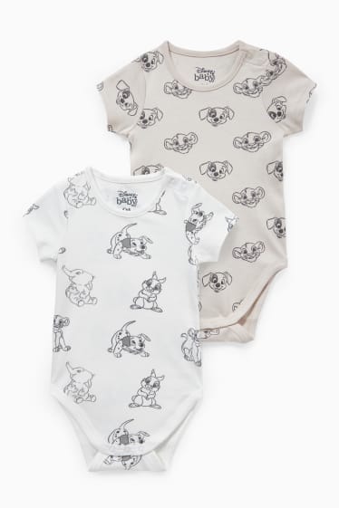 Babies - Multipack of 2 - Disney - baby bodysuit - beige-melange