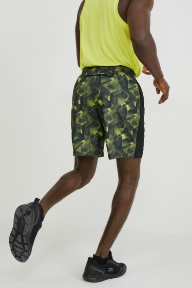 Hommes - Short fonctionnel - vert foncé / noir