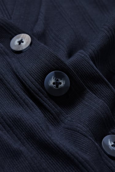 Women - Basic zip-through sweatshirt - dark blue