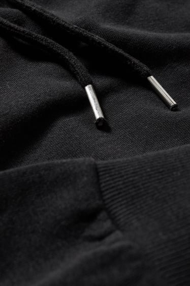 Women - CLOCKHOUSE - sweatshirt dress with hood - black