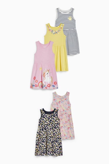 Bambine - Confezione da 5 - vestito - viola chiaro