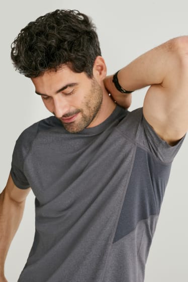 Men - Active T-shirt  - gray-melange