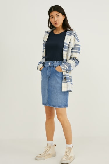 Damen - Jeansrock - jeans-blau