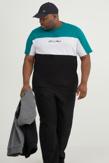 Hombre - Camiseta - turquesa / negro