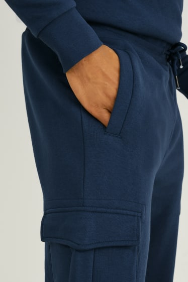 Men - Cargo joggers - dark blue