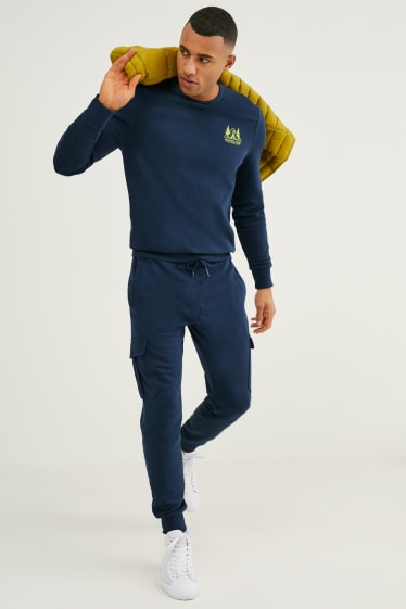 Men - Cargo joggers - dark blue