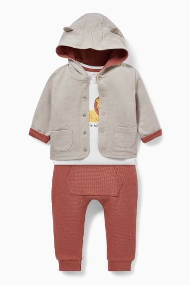 Babys - Baby-Outfit - 3 teilig - beige-melange