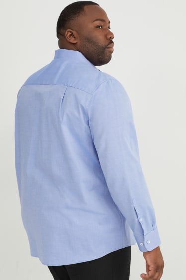 Uomo - Camicia business - regular fit - collo all'italiana - azzurro