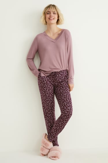 Femmes - Pantalon de pyjama - violet
