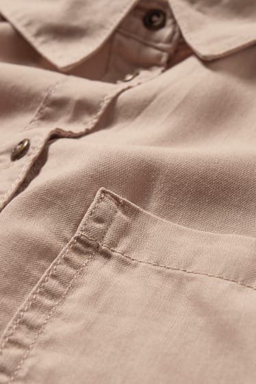 Damen - Bluse - taupe