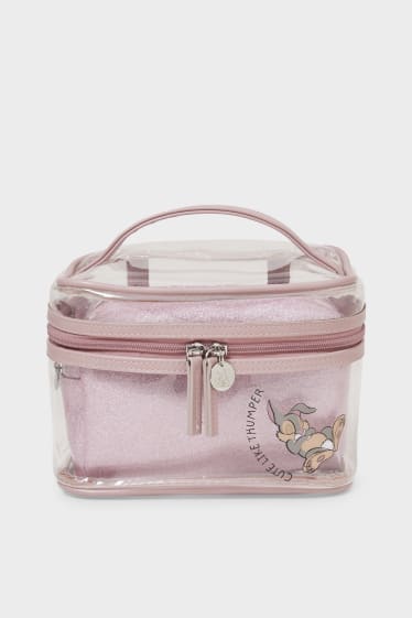 Women - Make-up bag - 3-in-1 - shiny - Bambi - pink