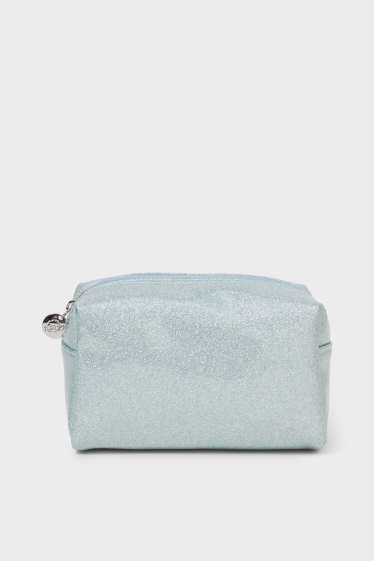 Women - Make-up bag - 3-in-1 - shiny - Bambi - light blue