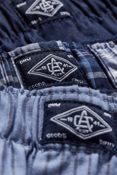 Hombre - Pack de 3 - boxers - tejidos - azul