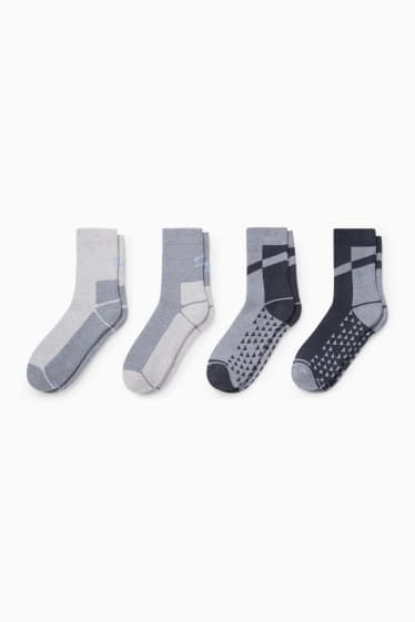 Femmes - Lot de 4 - socquettes d´extérieur - bleu foncé