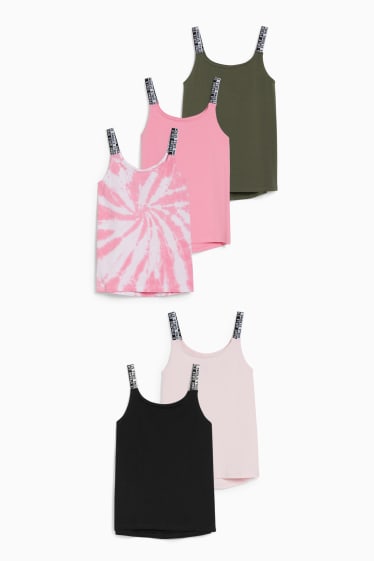 Enfants filles - Lot de 5 - hauts - rose
