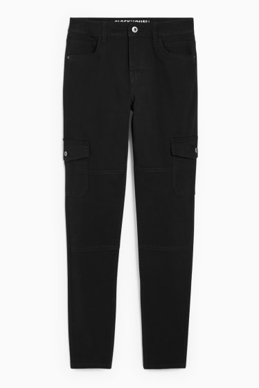 Teens & young adults - CLOCKHOUSE - cargo trousers - regular fit - black