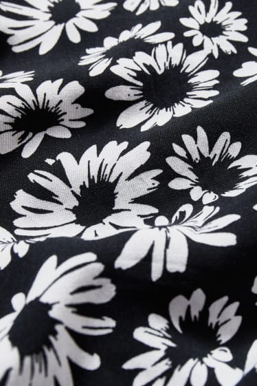Women - Column dress - floral - black