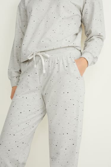 Women - Pyjama bottoms - light gray-melange