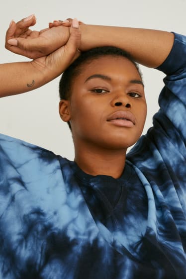 Women - Sweatshirt dress - dark blue