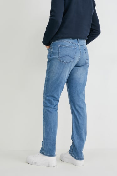 Kobiety - MUSTANG - slim jeans - wysoki stan - Rebecca - dżins-niebieski