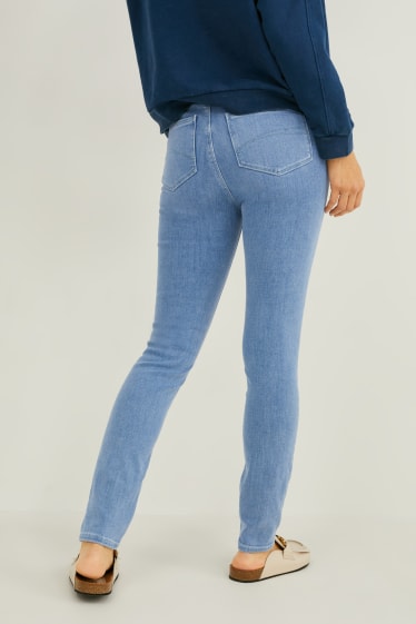 Dames - Skinny jeans - high waist - One Size Fits More - jeanslichtblauw