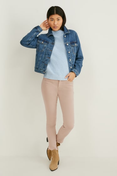 Dames - Skinny jeans - taupe