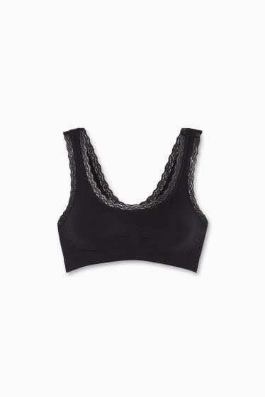 Femmes - Brassière - sans coutures - noir