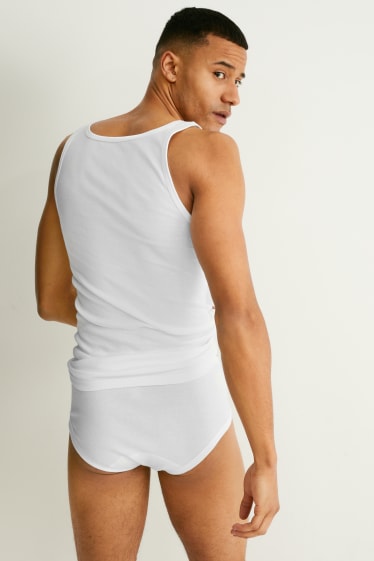 Men - Multipack of 2 - vest - skinny rib - white