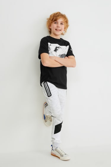 Children - Set - short sleeve T-shirt and joggers - 2 piece - black