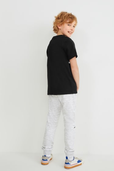 Dzieci - Zestaw - koszulka z krótkim rękawem i spodnie dresowe - 2 części - czarny